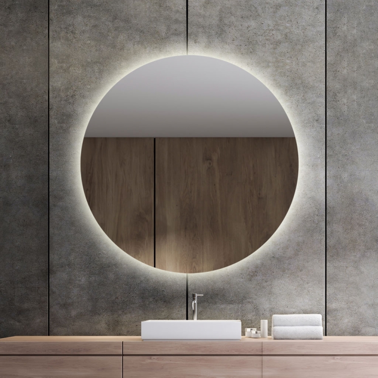 LED valgusega ümmargune peegel Brenda (D=110cm)
