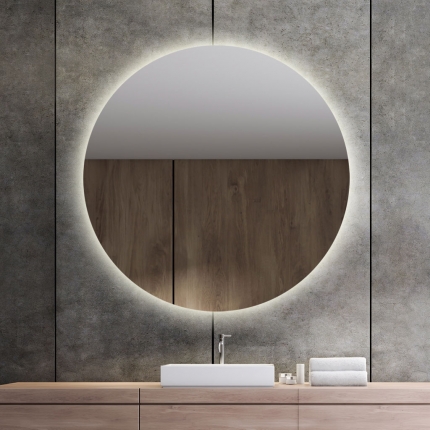 LED valgusega ümmargune peegel Brenda (D=120cm)