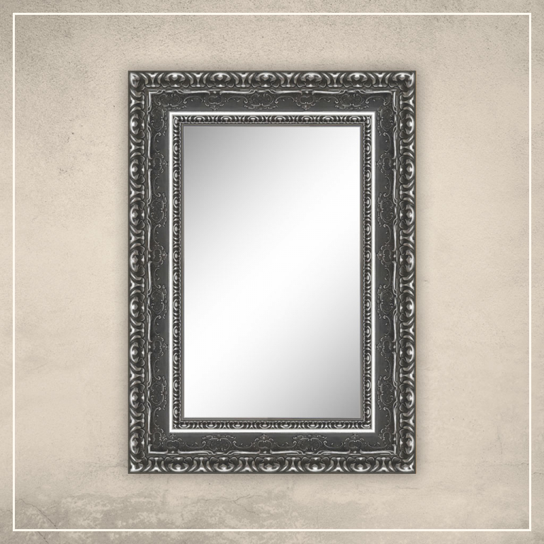 Peegel Julius hõbe/halli raamiga