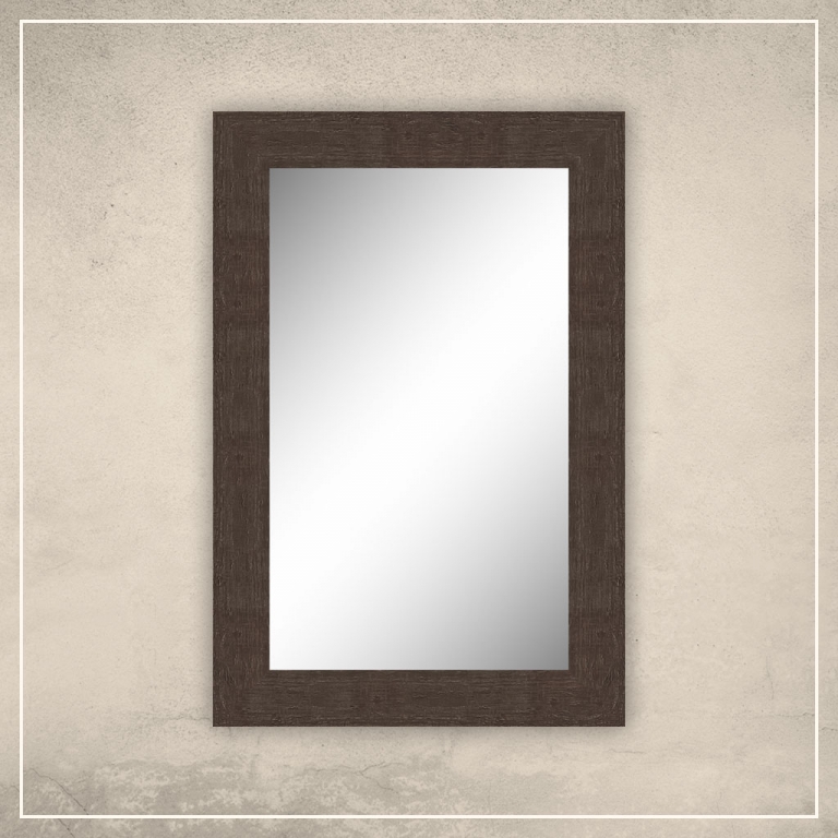 Peegel Elena tumepruuni raamiga