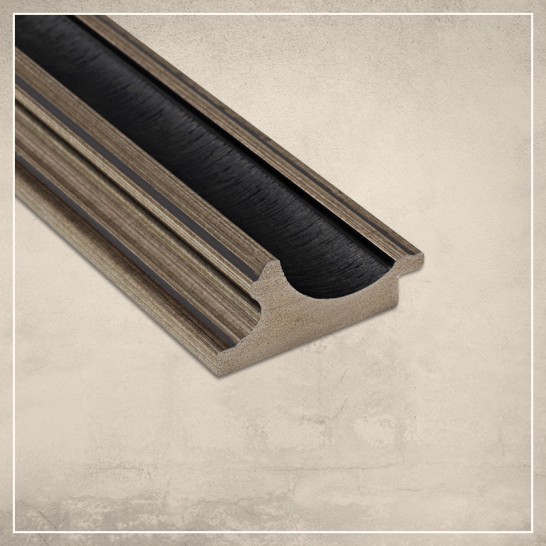 LED taustavalgusega peegel Max musta/hõbedase raamiga