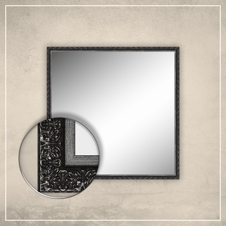 Peegel Klaus musta raamiga