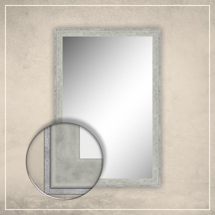 Peegel Fredi valge/halli raamiga